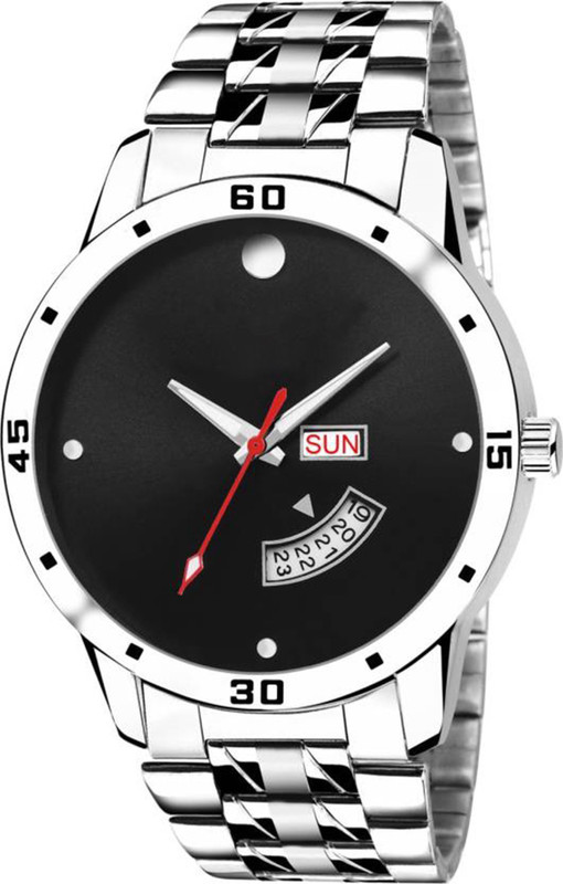 guoyu Black Dial~Stainless~Still Strap 1506 Men Analog Watch  - For Men
