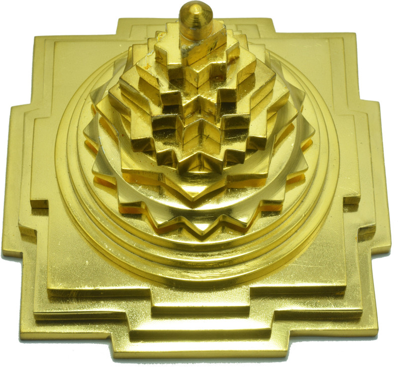 yantra 3'' Meru Shree Yantra Brass Yantra(Pack of 1)