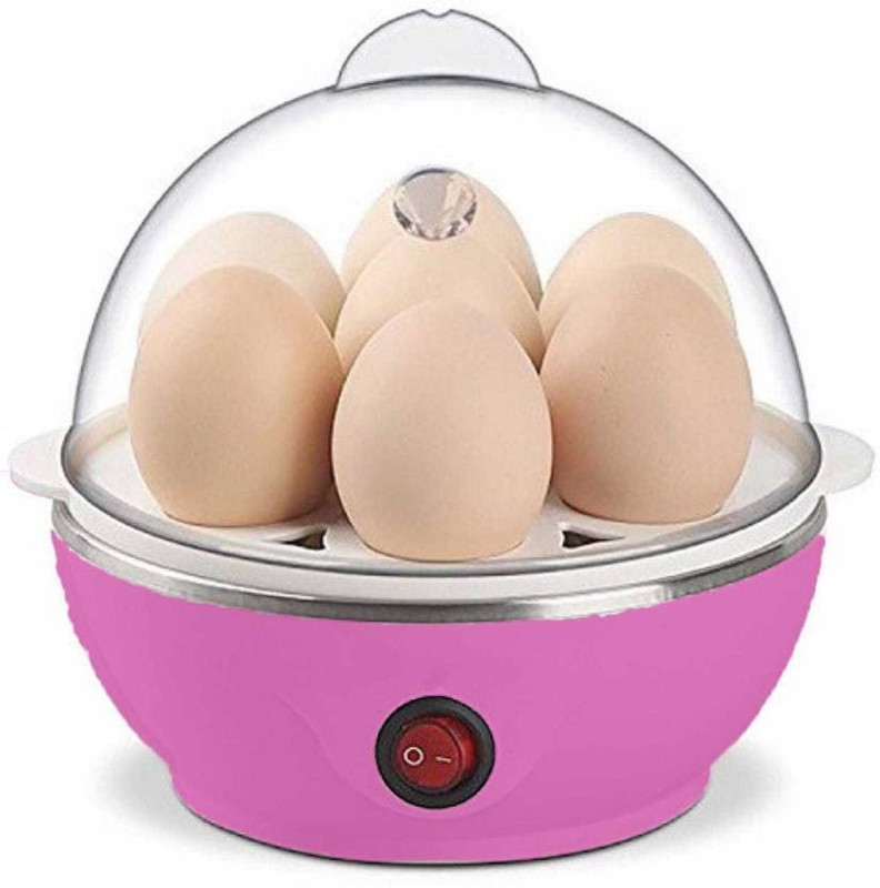 Mezire MEC46 Electric egg cooker Multipurpose Assorted Color Plastic Egg Boiler / Steamer for 7 Eggs(Multicolor) Egg Cooker(7 Eggs)