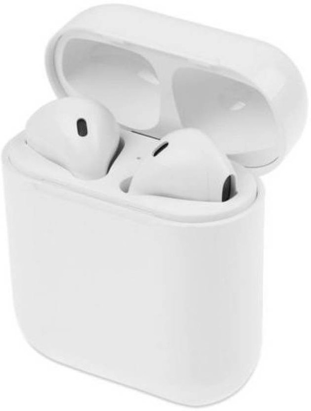 mobimox HBQ i7s TWS Wireless Mini In-ear Bluetooth 4.2 Binaural Headset Stereo Sound Noise Cancellation Earbuds for Andriod IOS Bluetooth Headset with Mic(White, In the Ear)