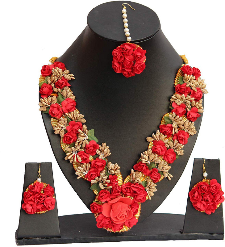 sanjis Plastic Jewel Set(Red)