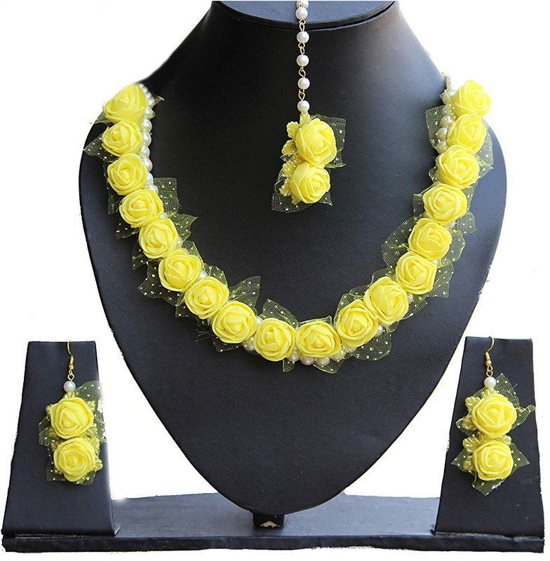 sanjis Plastic Jewel Set(Yellow)