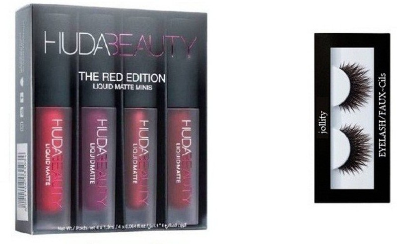 jollity Eyelash And Huda Beauty Red Edition(2 Items in the set)
