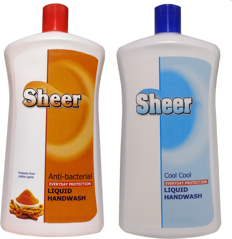 sheer Hand Wash Refill Pack 2X900ml Haldi Chandan, Cool Cool Bottle(2 x 900 ml)