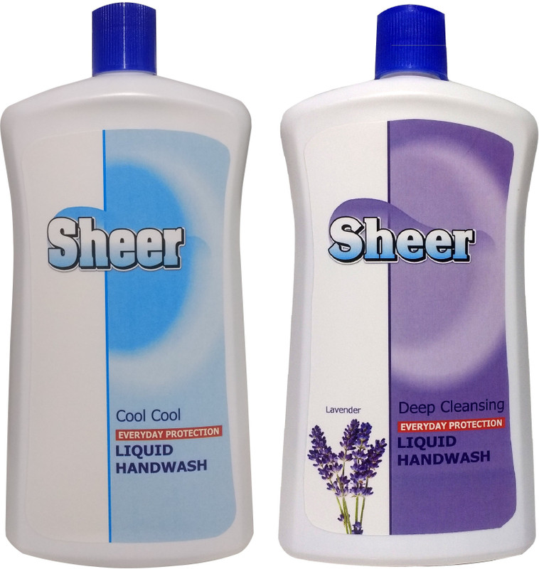 sheer Hand Wash Refill Pack 2X900ml Cool Cool, Lavender Bottle(2 x 900 ml)