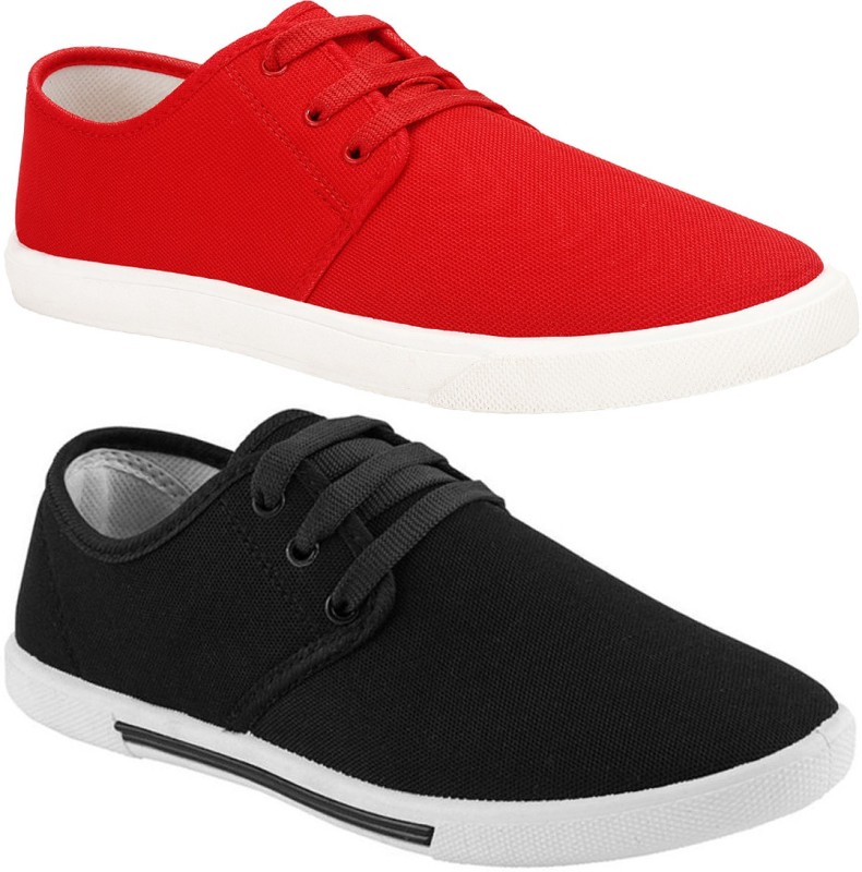 Bersache Combo(BR)-1077-349 Sneakers For Men(Red)