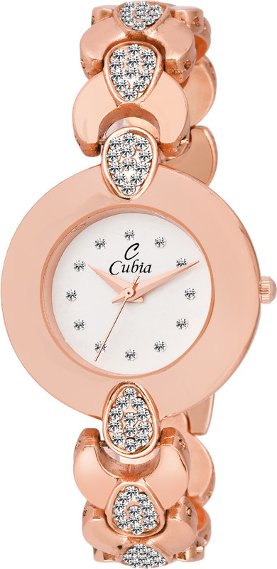 cubia cb-1222 Amber Rose Gold Analog Watch  - For Women