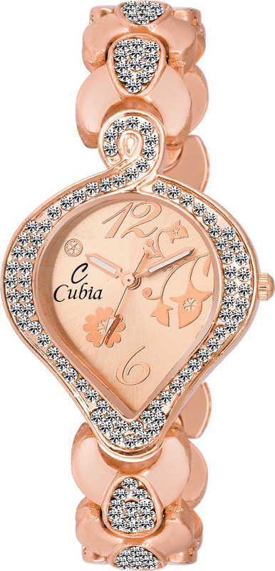cubia cb-1225 Amber Rose Gold Analog Watch  - For Women