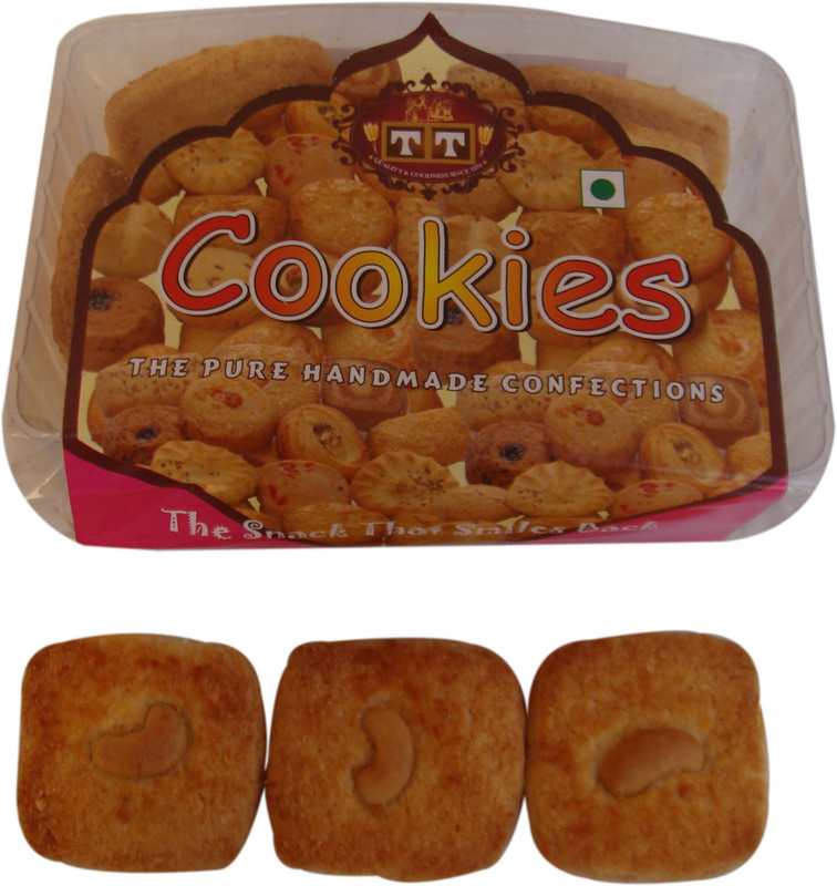 TT Handmade COCONUT Kaju Cookies (PACK OF 5)(1000 g, Pack of 5)
