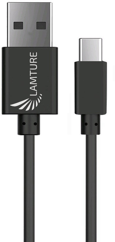 lamture LS-C017 1.2 m USB Type C Cable(Compatible with All Type C compatible Devices, Black, Sync and Charge Cable)