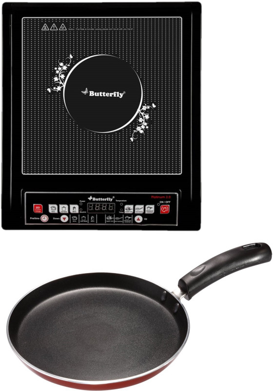 Butterfly ICT PT 2.0 Plus Kroma Omni Tawa Induction Cooktop(Black, Push Button)