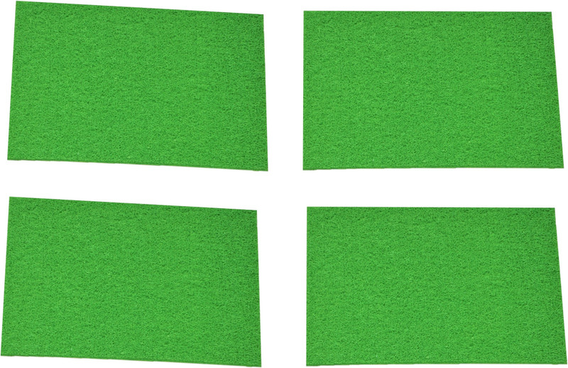 poshing Artificial Grass Door Mat(Green, Medium)