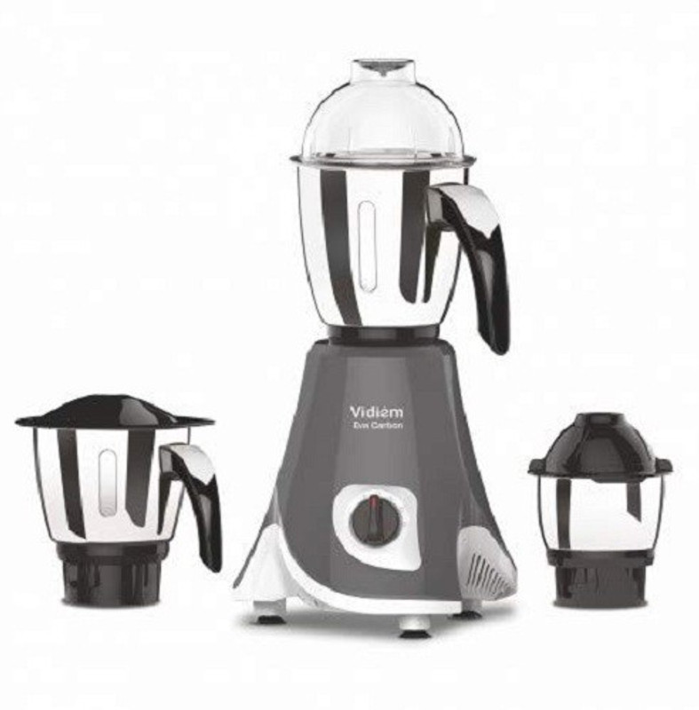 Vidiem Eva_series Eva_carbon 750 Mixer Grinder(Black, 3 Jars) Vidiem Eva_series Eva_carbon 750 Mixer Grinder(Black, 3 Jars)