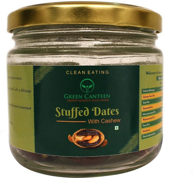 Green Canteen Stuffed dates with cashews Dry Dates(100 g)