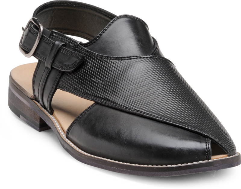 Franco Leone Men Black Sandals
