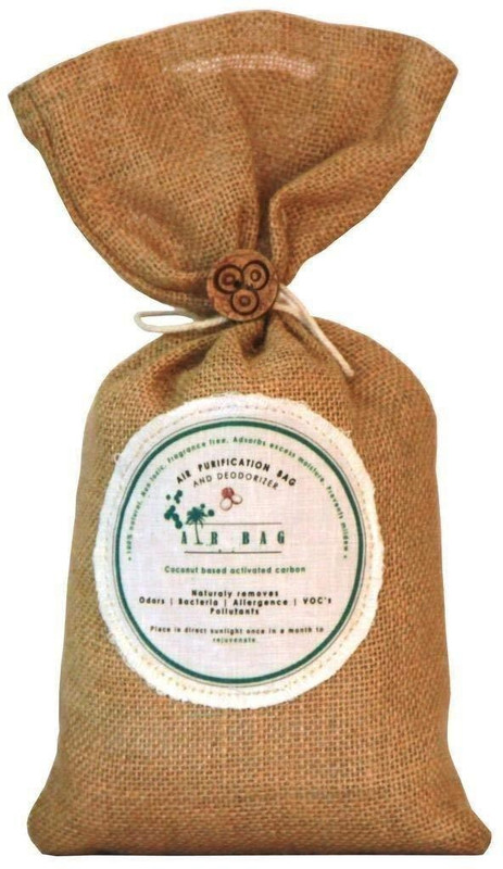 The Tree Company Air Bags- Air Purifying Bag/Deodorizer -100% Coconut Activated Carbon Naturally Purifies Air Removes Odours, Allergens And Harmful Pollutants  Portable Room Air Purifier(Brown)