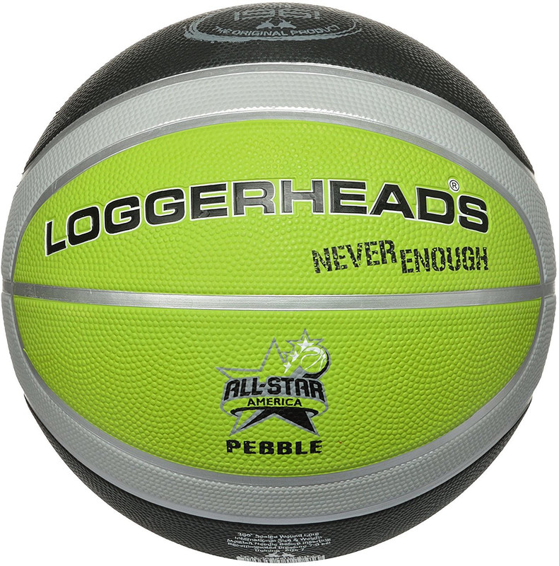 loggerheads Pebbled Basketball - Size: 7(Pack of 1, Green)