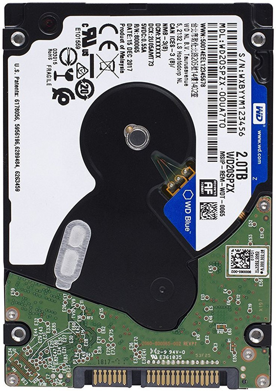 Western Digital Blue 2 TB Laptop Internal Hard Disk Drive (WD20SPZX)