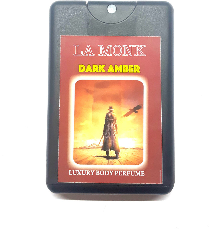 la monk DARK AMBER LUXURY BODY SPRAY PERFUME (POCKET PERFUME - 350 Spray Guaranteed) Easy to Use Perfume  -  18 ml(For Men & Women)