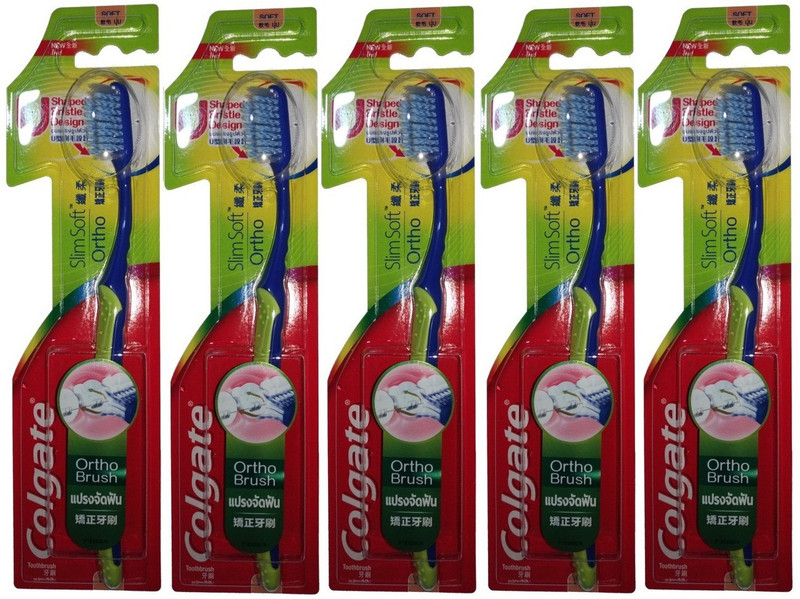 Colgate Ortho Toothbrush U Shaped Bristle Design Pack Of 3 SlimSoft Toothbrush Extra Soft Toothbrush(Pack of 3)