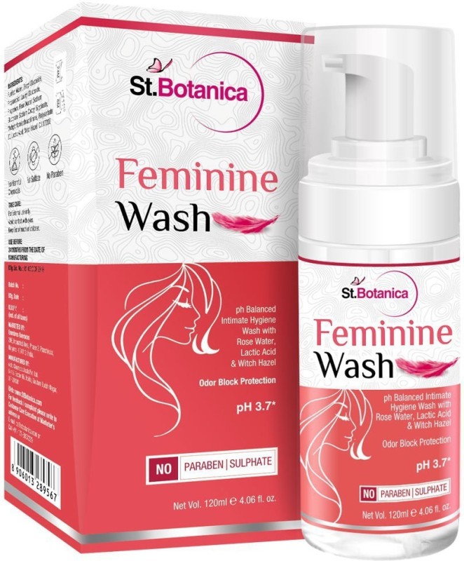 StBotanica Feminine  Hygiene Wash - With Rose Water & Witch Hazel  Wash  Wash(120 ml, Pack of 1)