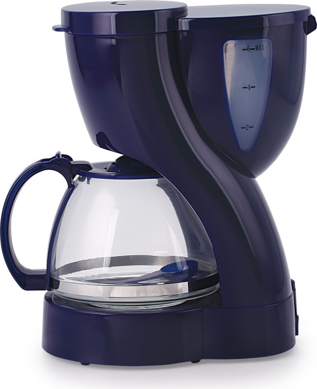 BMS Lifestyle 2-in-one Automatic Tea And coffee machine Drip 6 Coffee Maker(Blue)