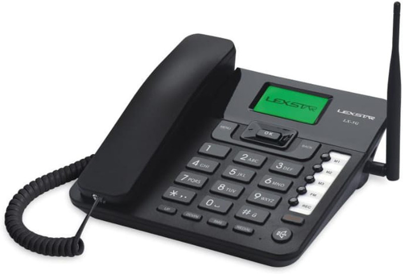 lexstar 5g Cordless Landline Phone(Black)