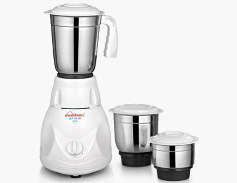 Sunflame Style Dx 500 Mixer Grinder(Wite, 3 Jars)