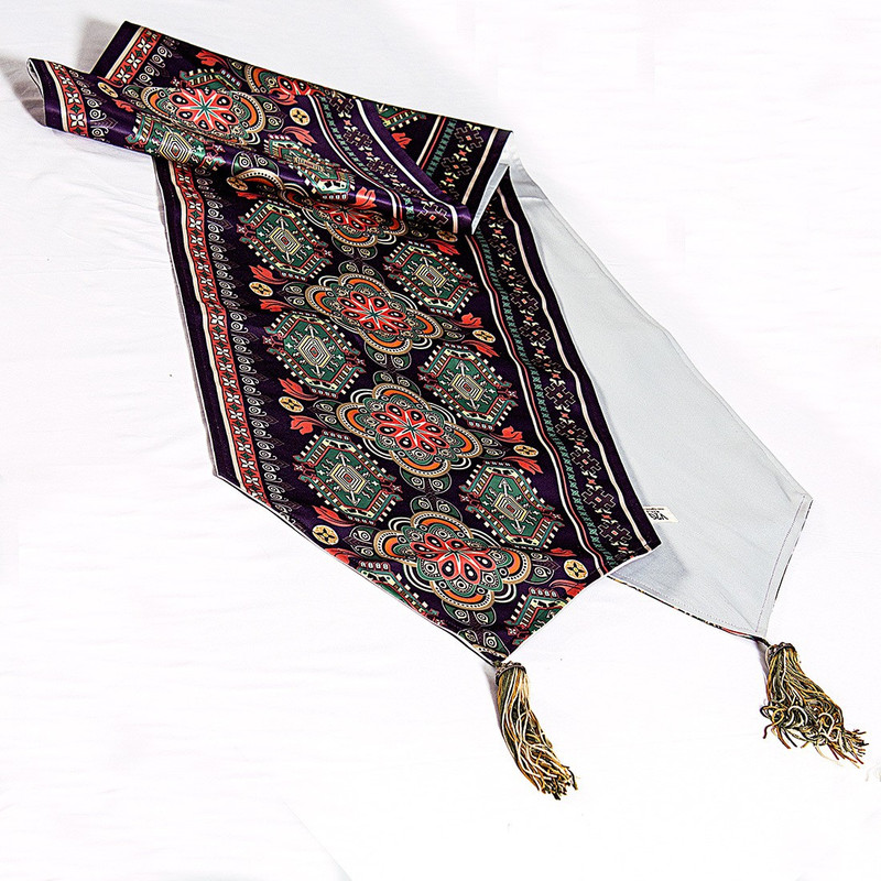 v2g Black, Red 198.14 Table Runner(Polyester)