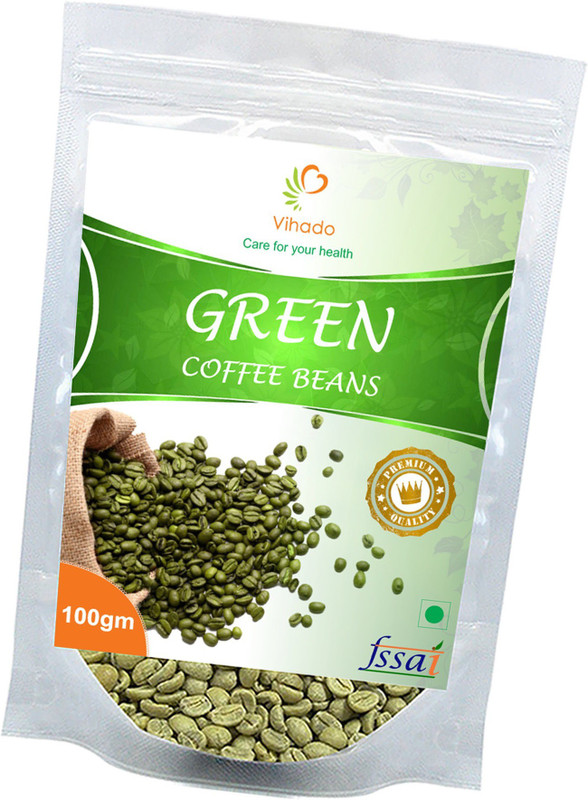 vihado Pure Arabica Organic Green Coffee Beans For Weight Loose Naturally In Just 8 Weeks/ Green Coffee Beans / Green Coffee / Green Coffee For Weight Loss For Both Men & Women Instant Coffee(100 g, Green Coffee Flavoured)