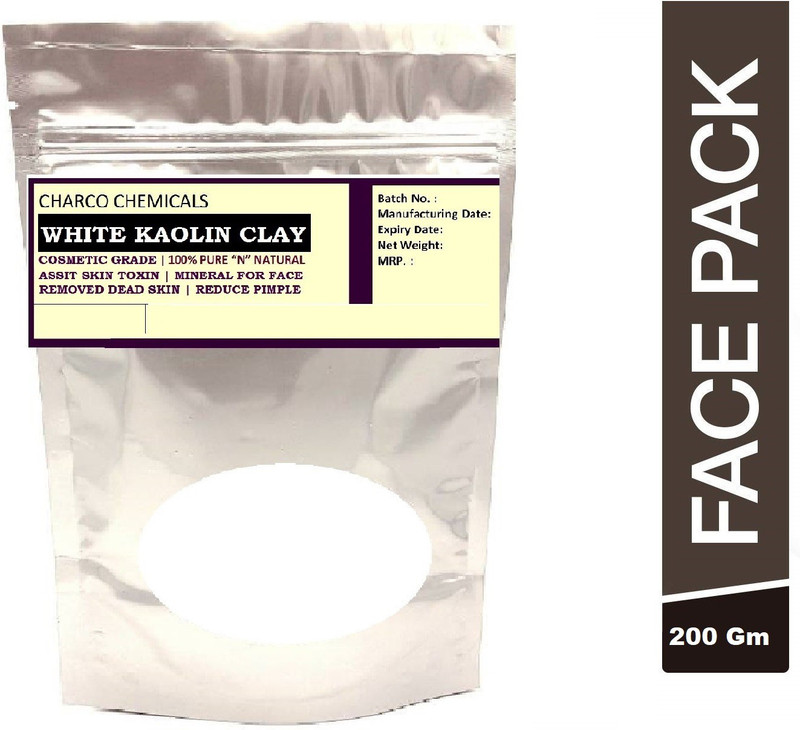 charco chemicals White Kaolin Clay Powder,Cosmetic Grade, Size 200Gm, Skin Repair Mask.(200 g)