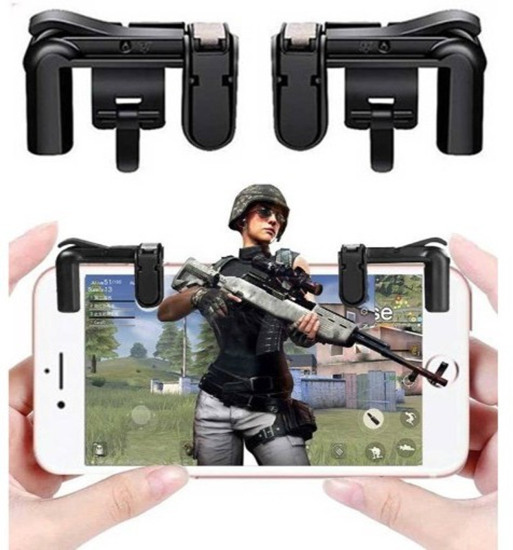 GUGGU LPY_561K Blue Shark Pub-g Trigger all smart phone compatible Sensitive Shoot/aim Buttons L1 R1 Trigger Mobile Game Controller ||compatible with all android & IOS smart phone Gaming Accessory Kit  Gaming Accessory Kit(Blue, For Android)