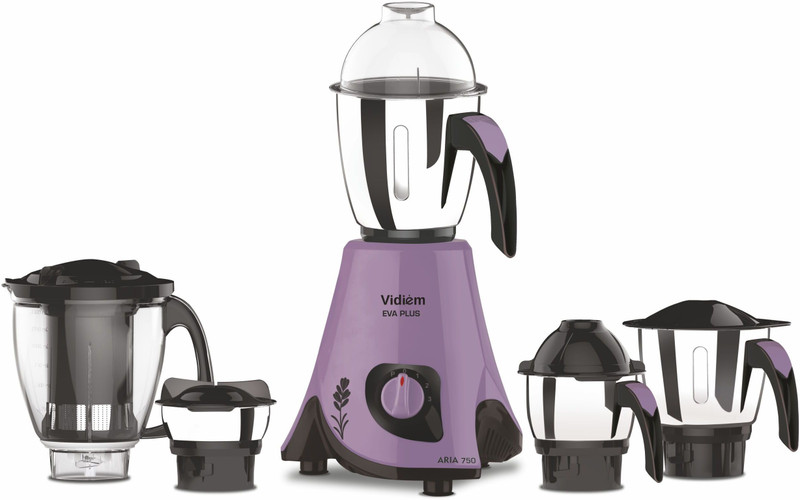 Vidiem Eva Premium 750 Juicer Mixer Grinder(Multicolor, 5 Jars) Vidiem Eva Premium 750 Juicer Mixer Grinder(Multicolor, 5 Jars)