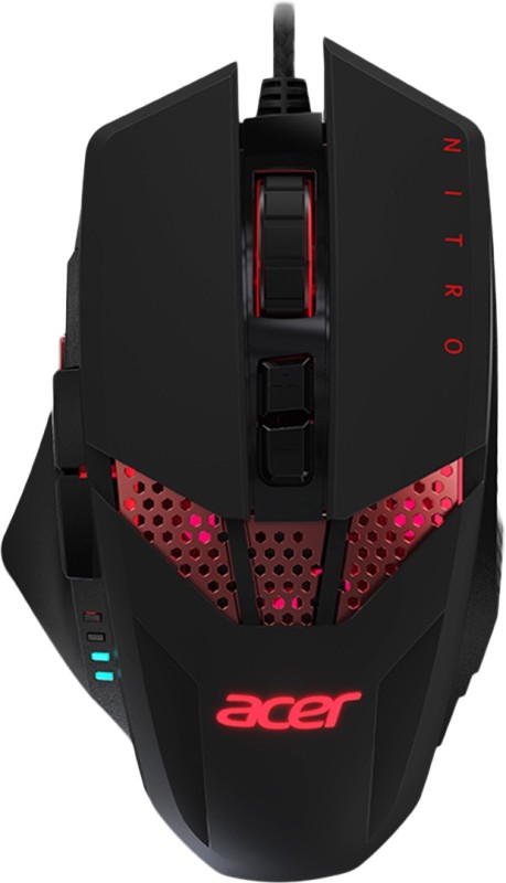 Acer Nitro NP.MCE11.00G Wired Optical  Gaming Mouse(USB 3.0, USB 2.0, Red, Black)