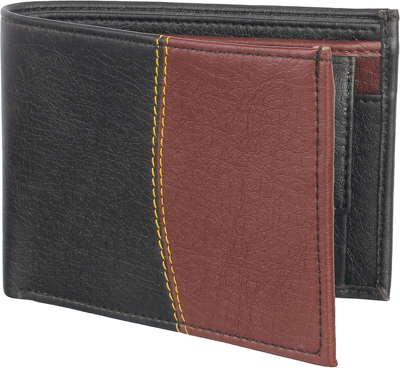 wildedge Boys Black Artificial Leather Wallet(5 Card Slots)