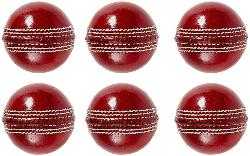 exp BEST QULITY CLUB Cricket Leather Ball(Pack of 6, Red)