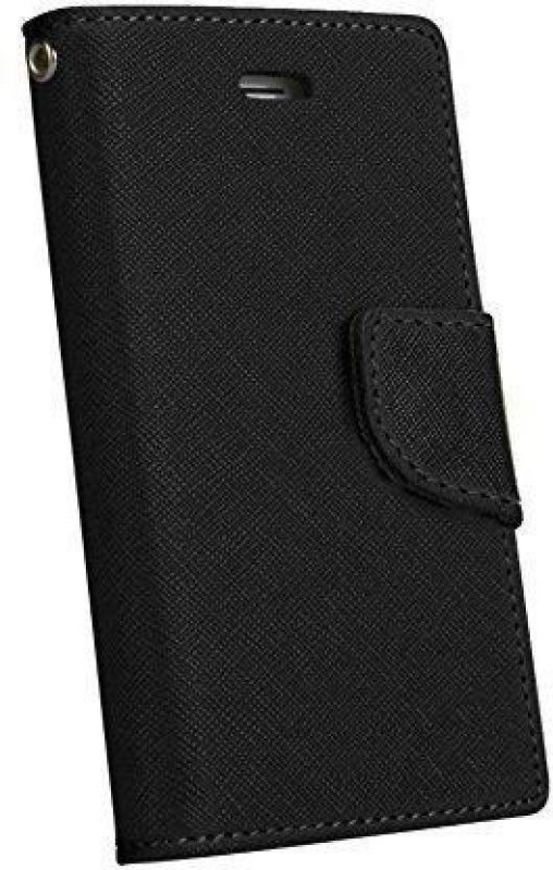 BLiNDA Flip Cover for  A37(Black, Dual Protection)