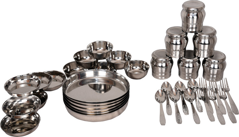 limetro Pack of 36 Dinner Set(Stainless Steel)