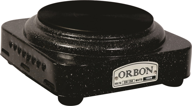 Orbon 1000 Watt Square Marble Vitreous Black Hot Plate G Coil Stove Induction Cooktop/Induction Cookers/Electric Cooking Heater/Induction Radient Cooktop Electric Cooking Heater(1 Burner)
