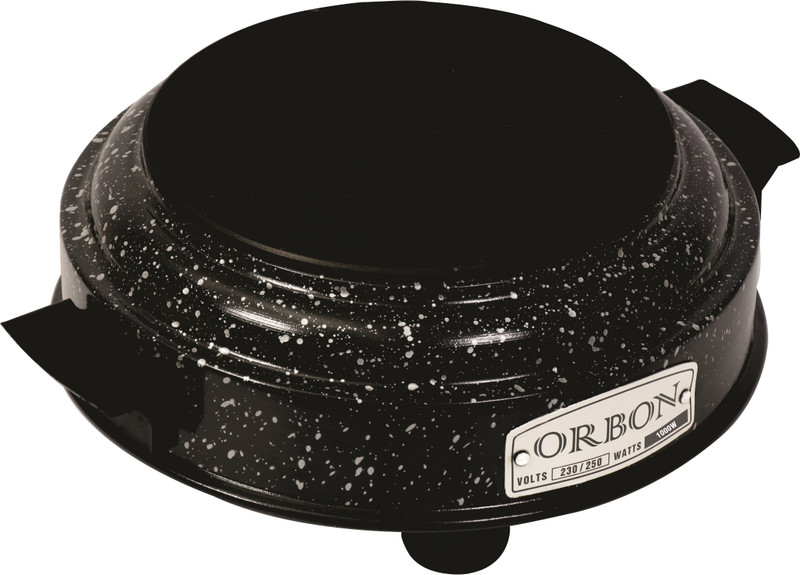 Orbon 1000 Watt Round Marble Vitreous Black Hot Plate G Coil Stove Induction Cooktop/Induction Cookers/Electric Cooking Heater/Induction Radient Cooktop Electric Cooking Heater(1 Burner)