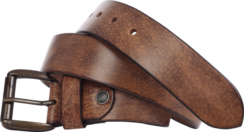 modello crafts Men Casual Brown Genuine Leather Belt