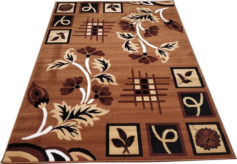 firoz and brothers Gold Acrylic Carpet(150 cm  X 200 cm)
