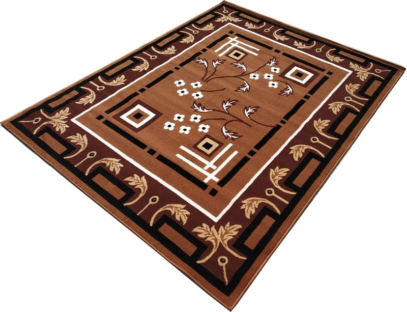 firoz and brothers Brown Acrylic Carpet(150 cm  X 200 cm)
