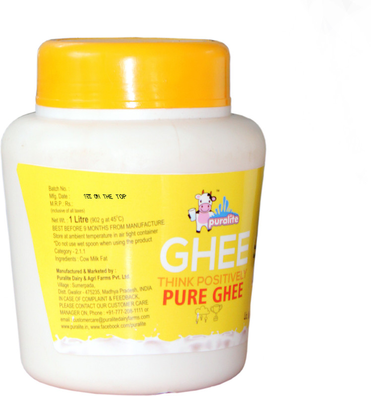 Puralite Cow Ghee 1 L Plastic Bottle Puralite Cow Ghee 1 L Plastic Bottle