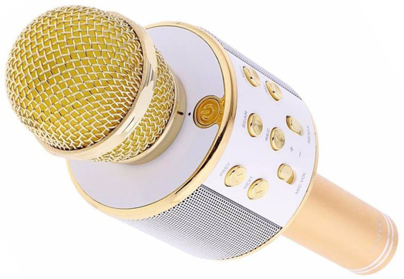diabolic 858 Portable Multi-function Wireless Handheld Microphone with Bluetooth Speaker for Smartphone Tablet PC Microphone