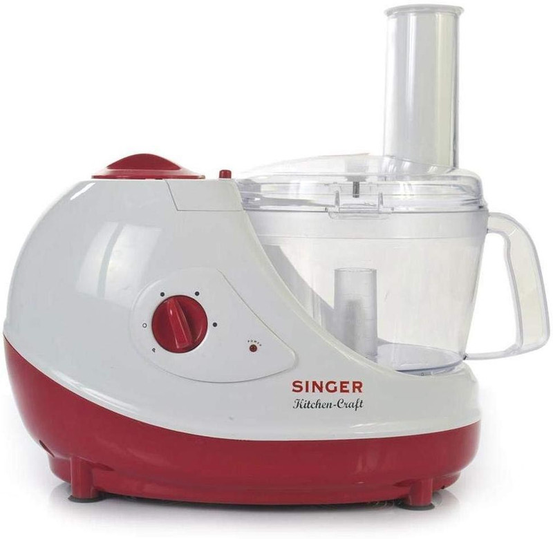 Singer Prime Chef 600 W Food Processor(White & Red)