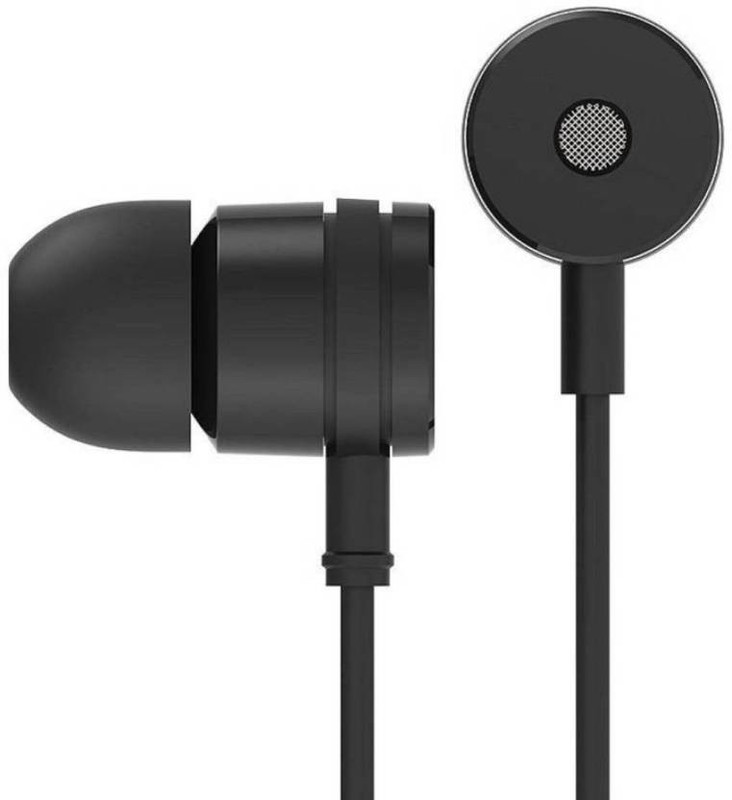 wiles Premium Metallic Earphones Wired Sports Earphones with Mic BLACK Bluetooth Headset with Mic(Black, In the Ear)