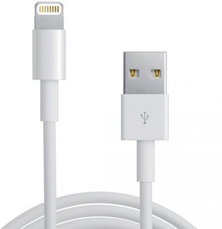 secro Charger Cord Charging Cable 1 m Lightning Cable(Compatible with All iPhones (5,6,7,8,X Series),iPod and iPad, White, Sync and Charge Cable)