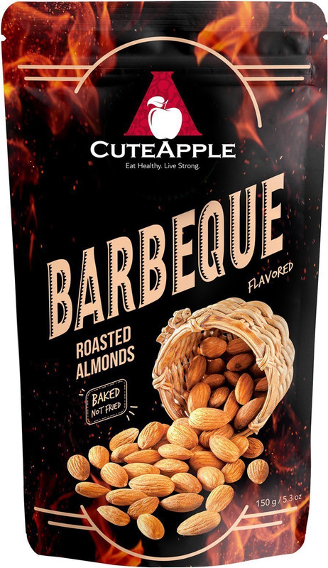 CUTEAPPLE Barbeque Flavoured Roasted Almonds 150g Almonds(150 g)