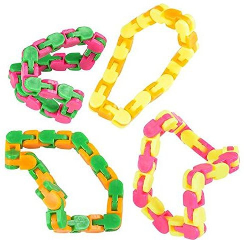 happy deals 12 Snap and Click Wacky Tracks -Snap and Click puzzle sensory fidget toys stress relief therapy SUPER SALE PRICE !!(12 Pieces)